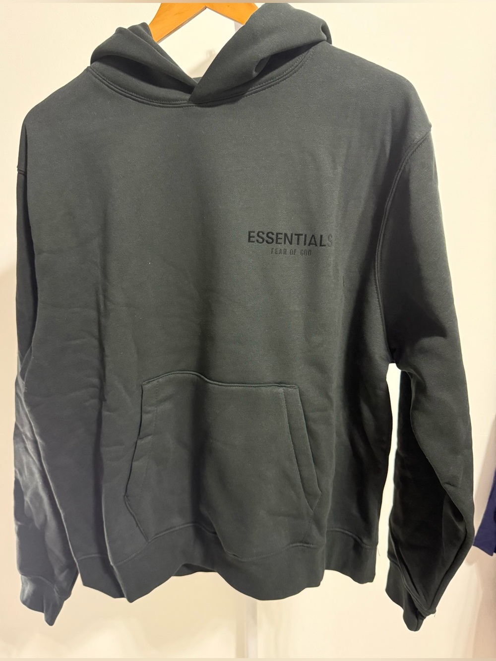 Fear of God Essentials Hoodie in Dark Green